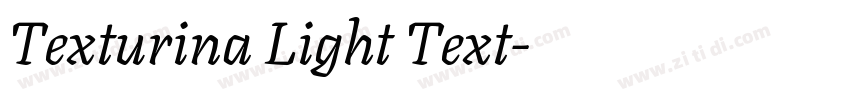 Texturina Light Text字体转换